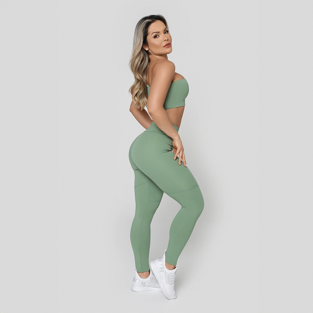 Legging Growth Shou Verde Malva