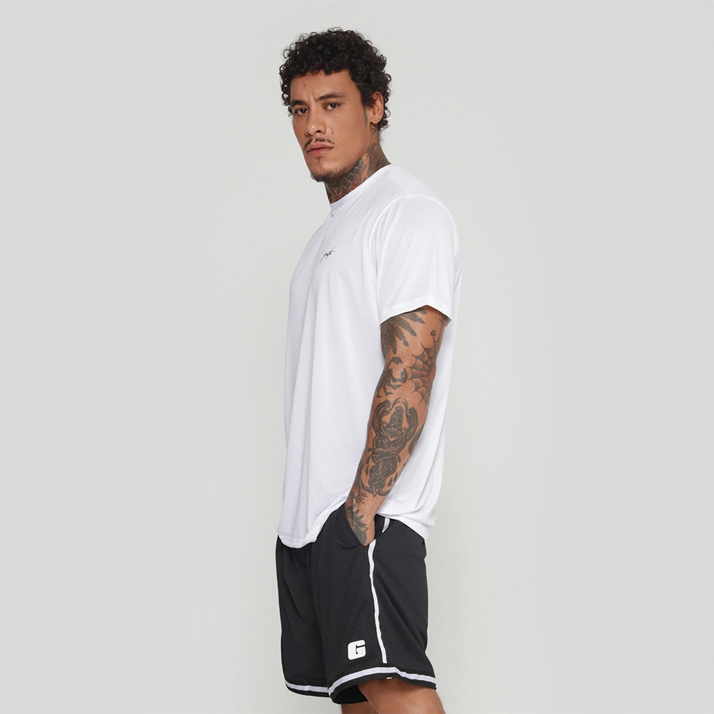 Camiseta Tecno Growth Manuscrito Branco