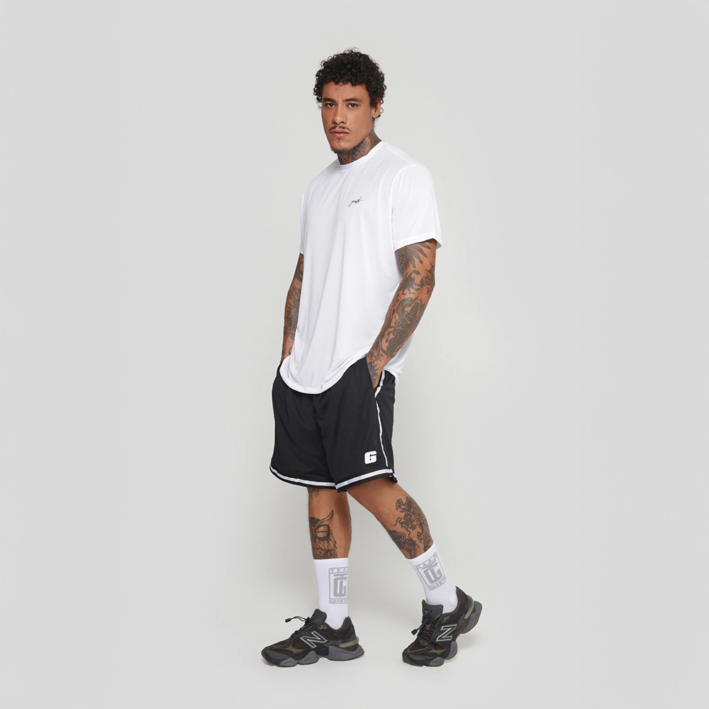 Camiseta Tecno Growth Manuscrito Branco