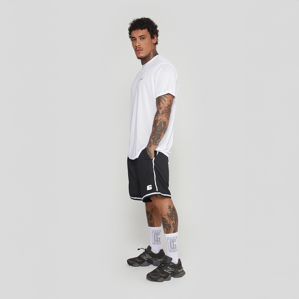 Camiseta Tecno Growth Manuscrito Branco