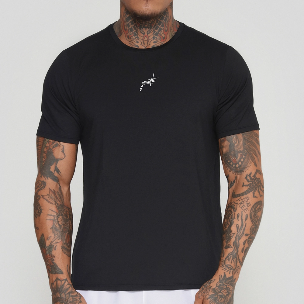Camiseta Tecno Growth Us Manuscrito Preto