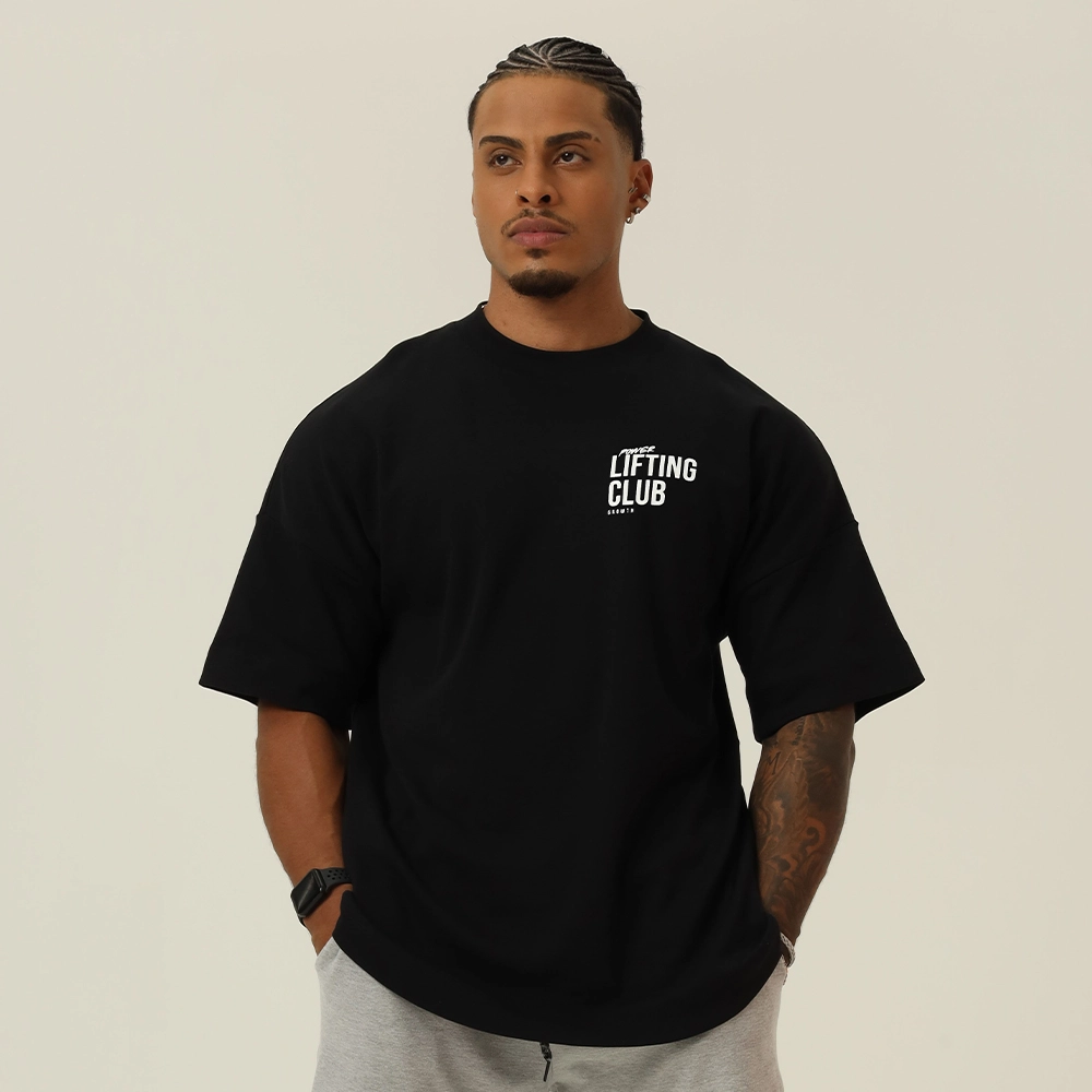 Camiseta Growth Oversized Lifting Preto