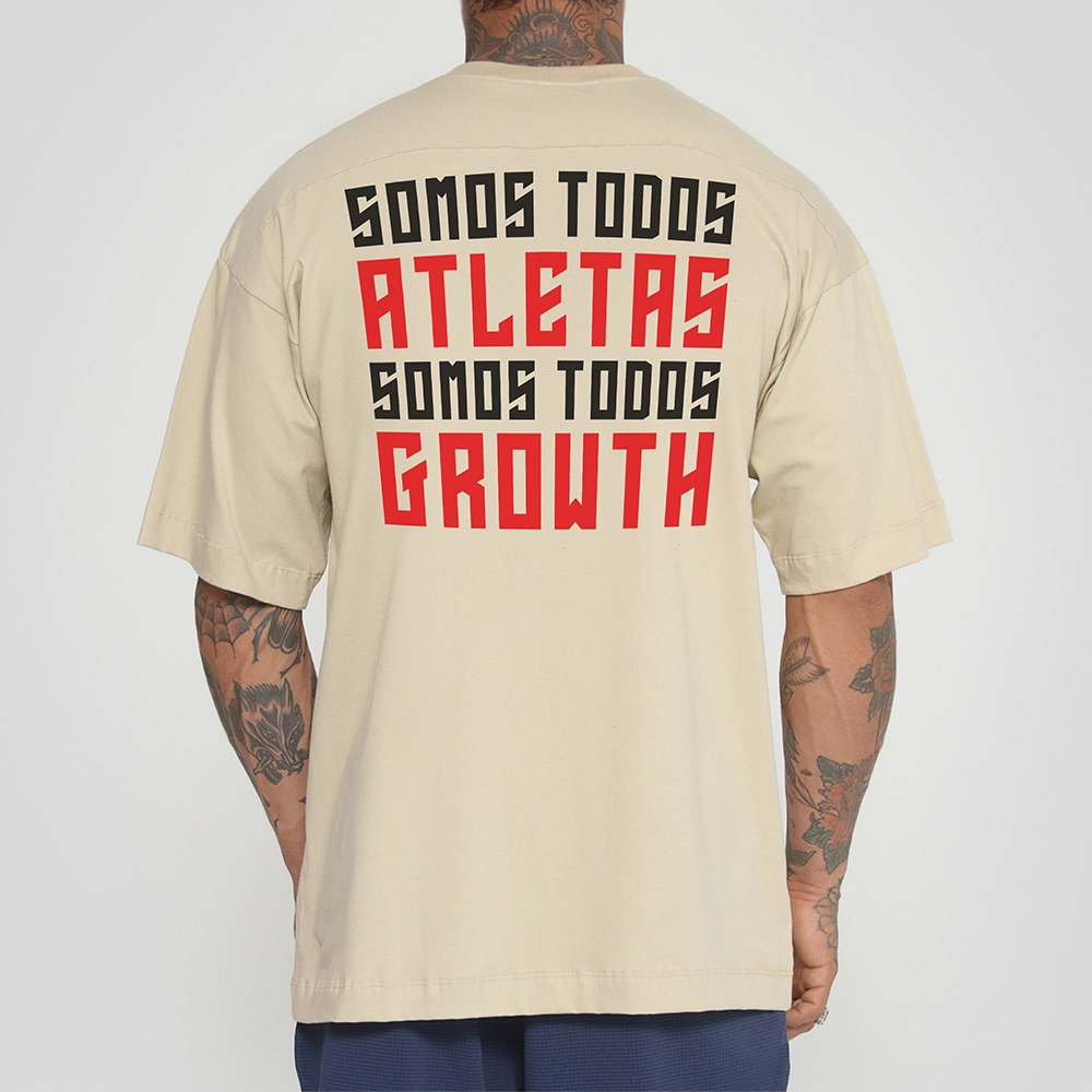 Camiseta Oversized Todos Growth Areia