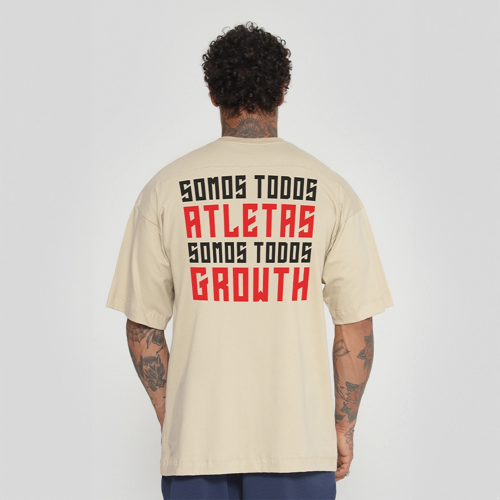 Camiseta Oversized Todos Growth Areia