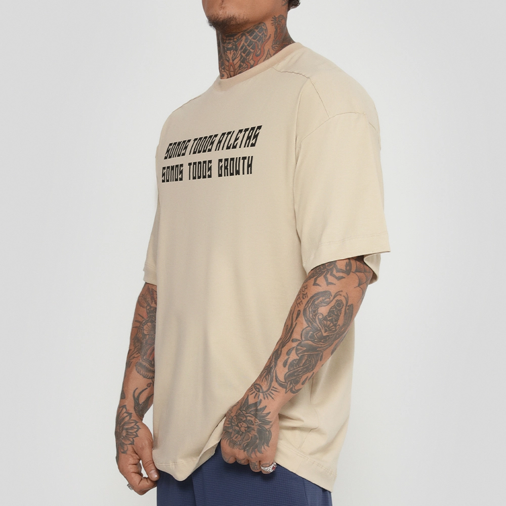 Camiseta Oversized Todos Growth Areia