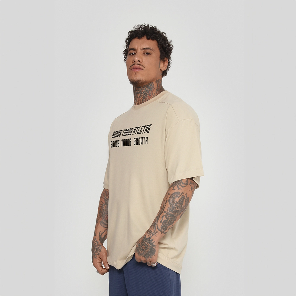 Camiseta Oversized Todos Growth Areia