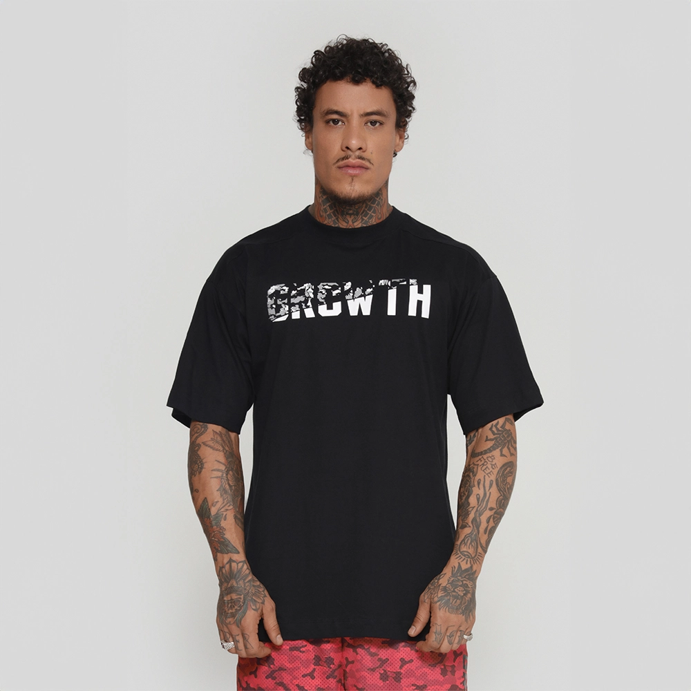 Camiseta Growth Oversized You Can Preto