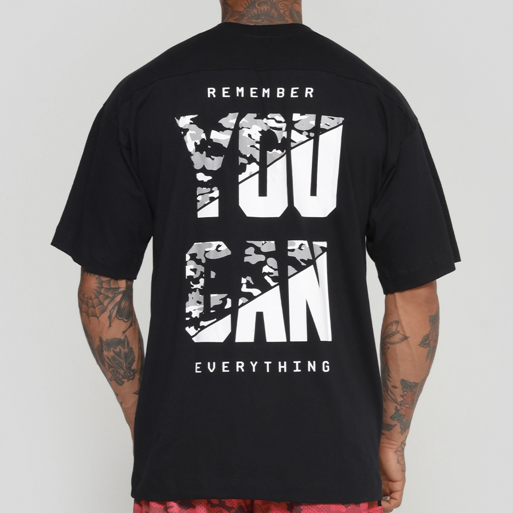 Camiseta Growth Oversized You Can Preto
