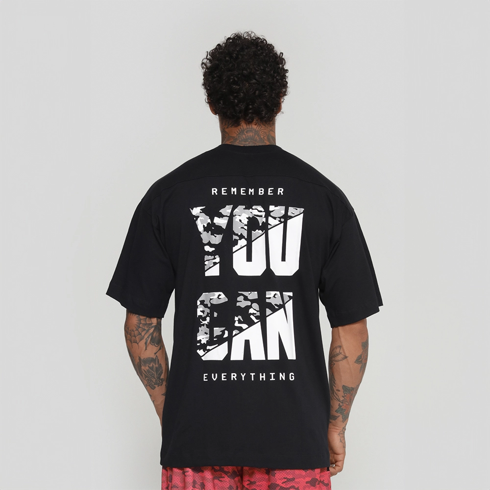 Camiseta Growth Oversized You Can Preto