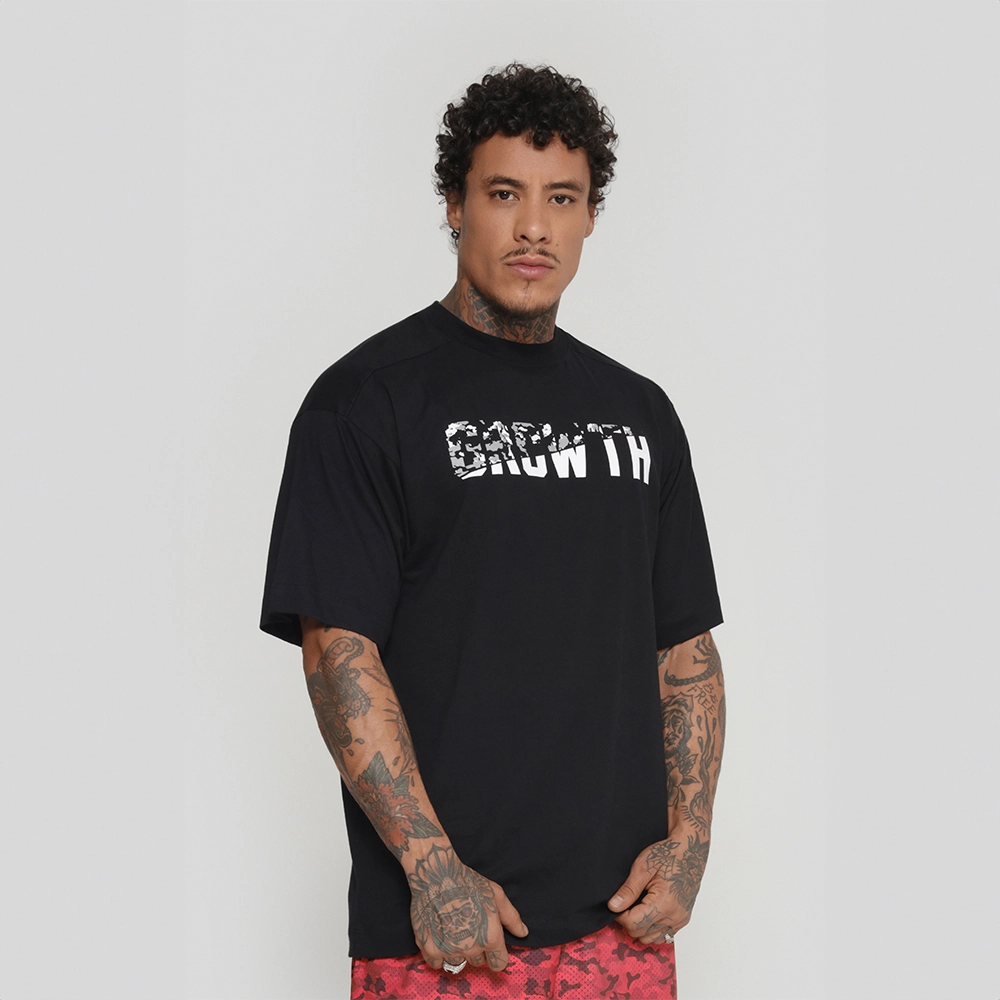 Camiseta Growth Oversized You Can Preto