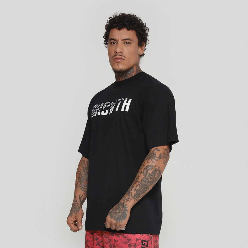 Camiseta Growth Oversized You Can Preto