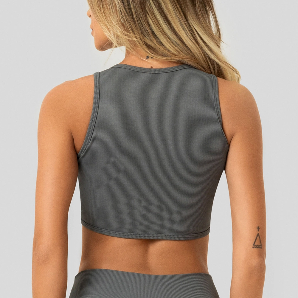 Regata Cropped Growth Bloc Cinza