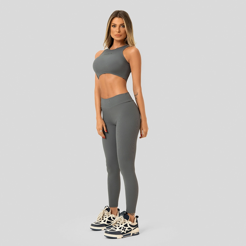 Regata Cropped Growth Bloc Cinza