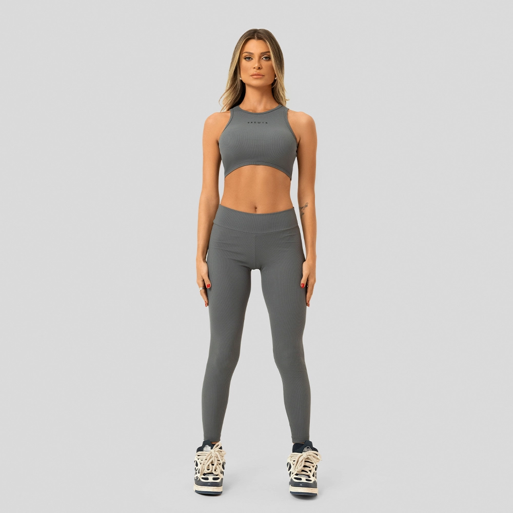 Regata Cropped Growth Bloc Cinza