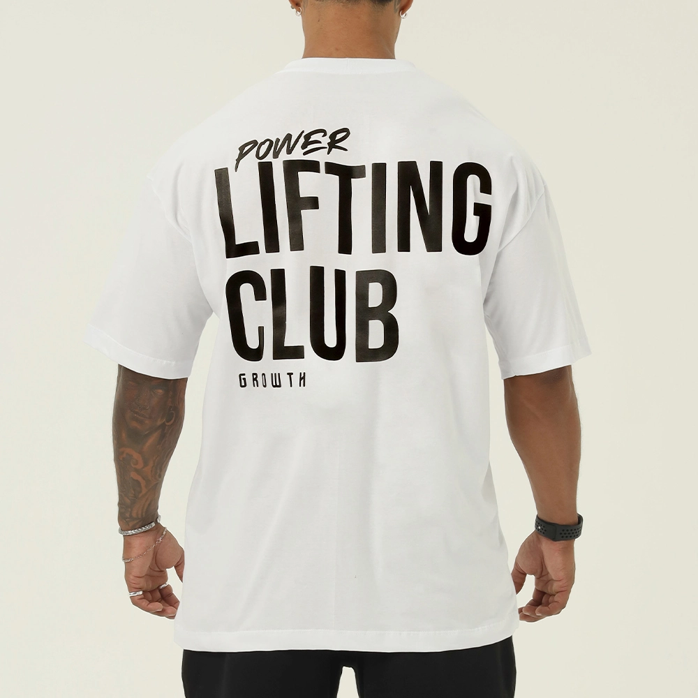 Camiseta Growth Oversized Lifting Branco