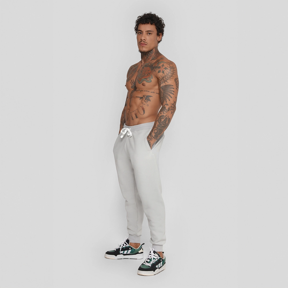 Calça Moletom Growth Manuscrito Cinza