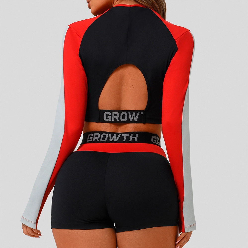 Cropped Manga Longa Growth Threes