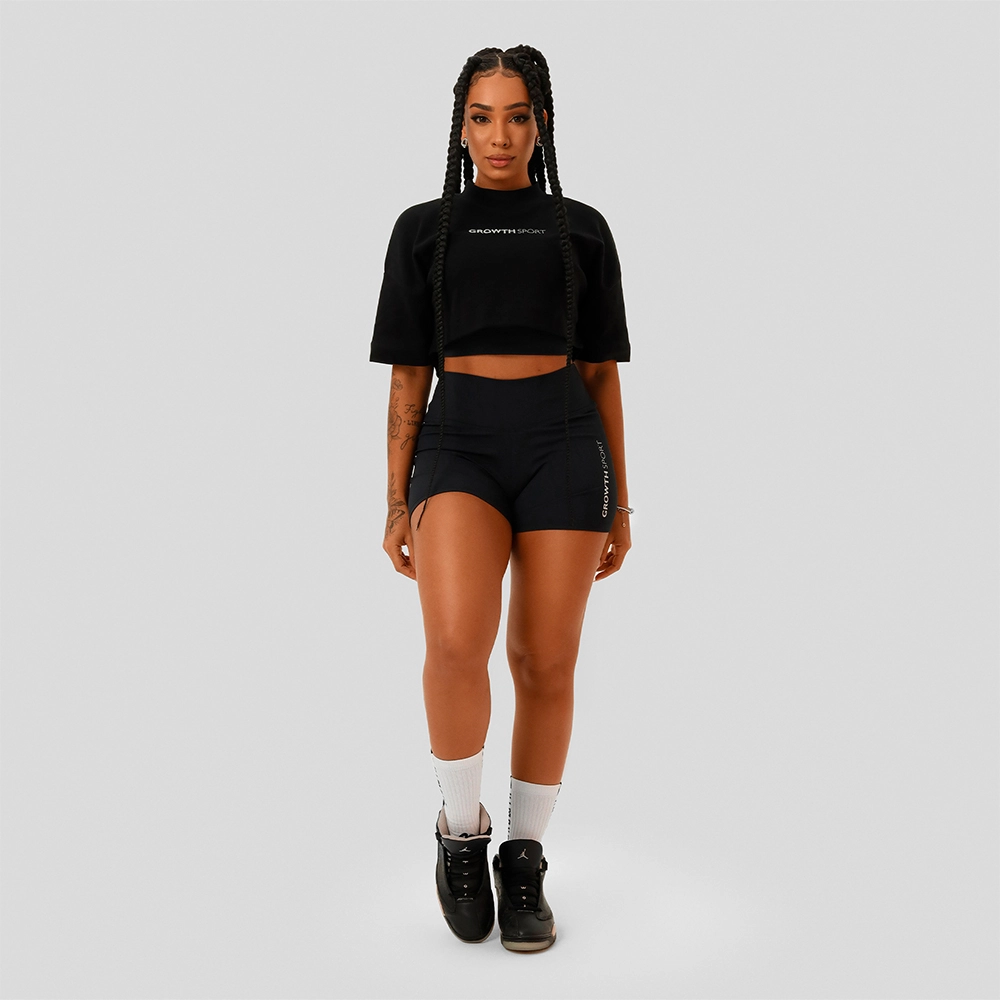 Cropped Growth Sport Oversized Preto