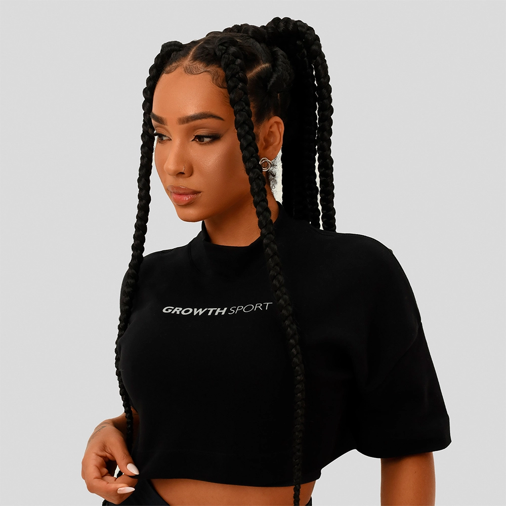 Cropped Growth Sport Oversized Preto