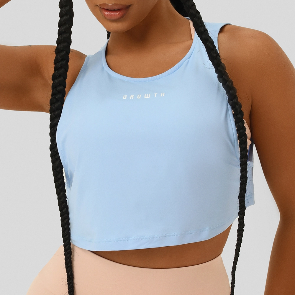 Regata Cropped Cava Azul Bebe