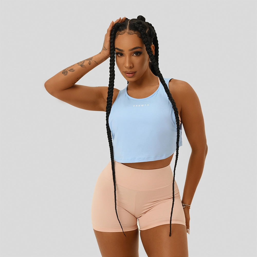 Regata Cropped Cava Azul Bebe