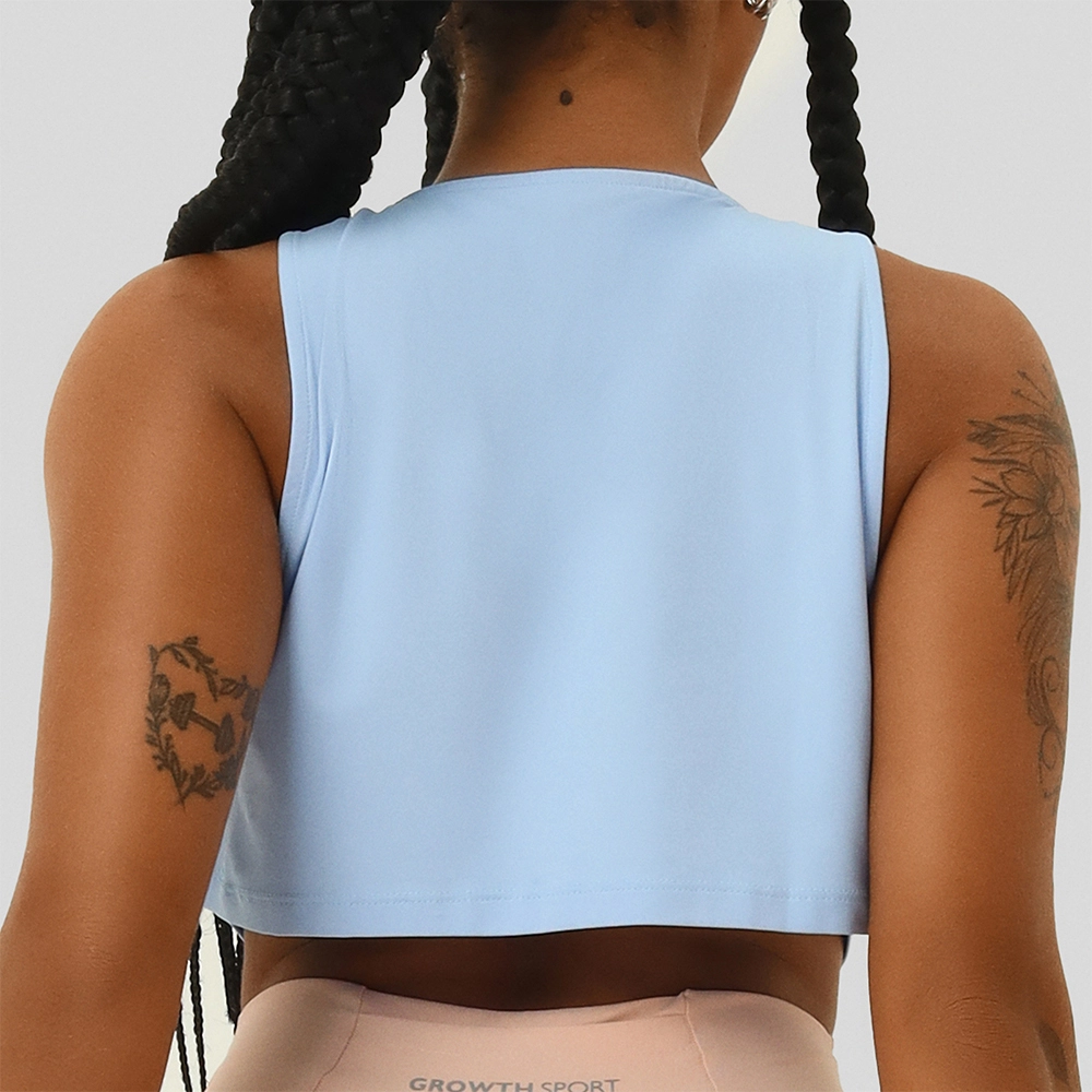 Regata Cropped Cava Azul Bebe