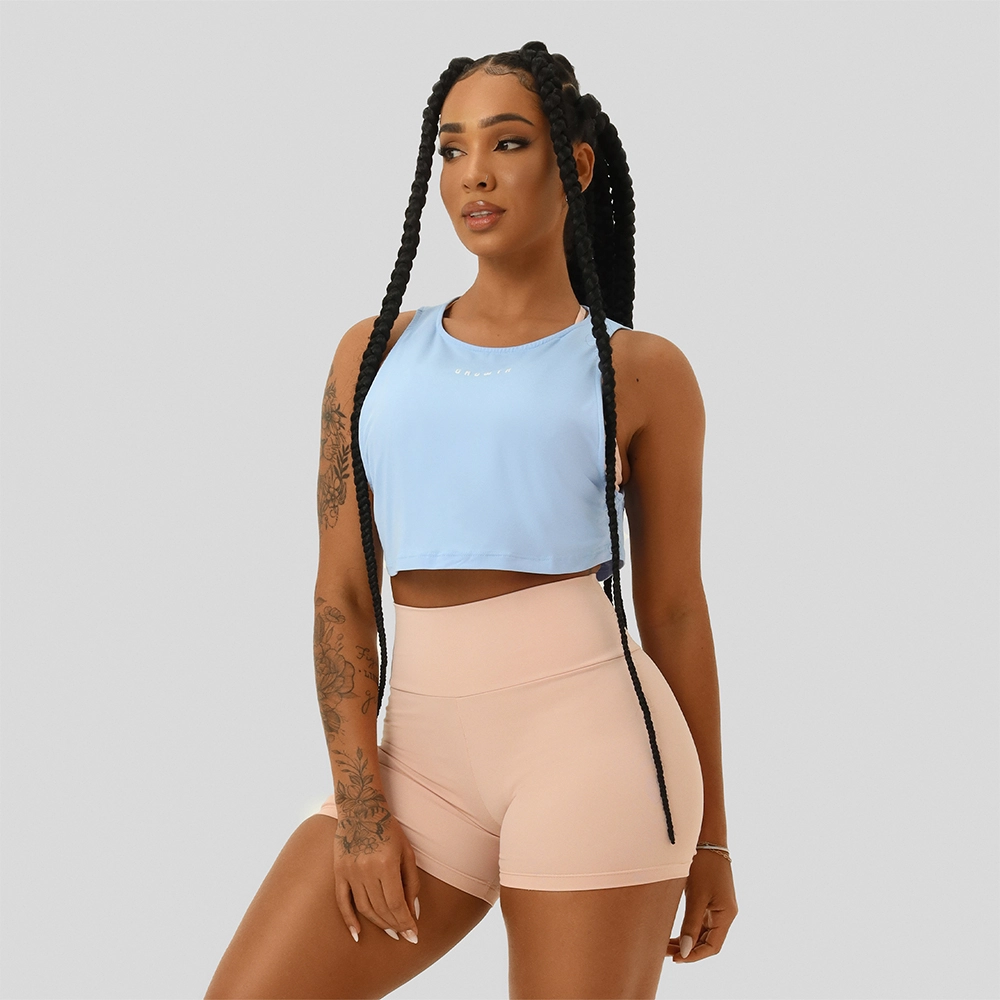 Regata Cropped Cava Azul Bebe