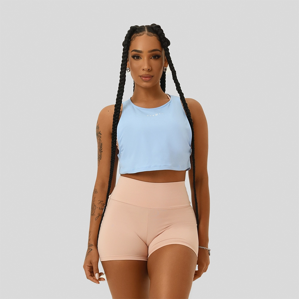 Regata Cropped Cava Azul Bebe