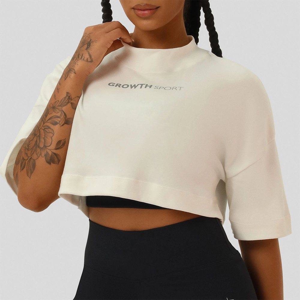 Cropped Growth Sport Oversized Off White