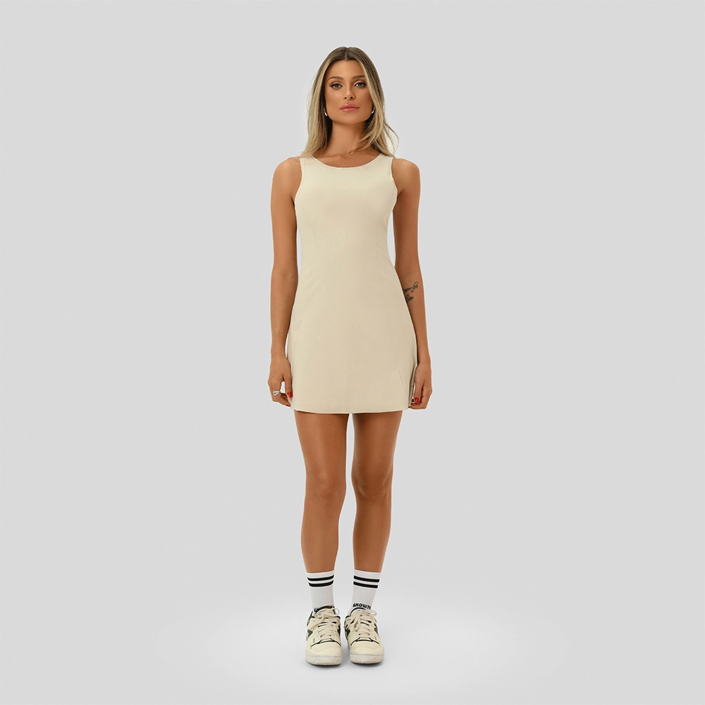 Vestido Growth Slim Bege Luna