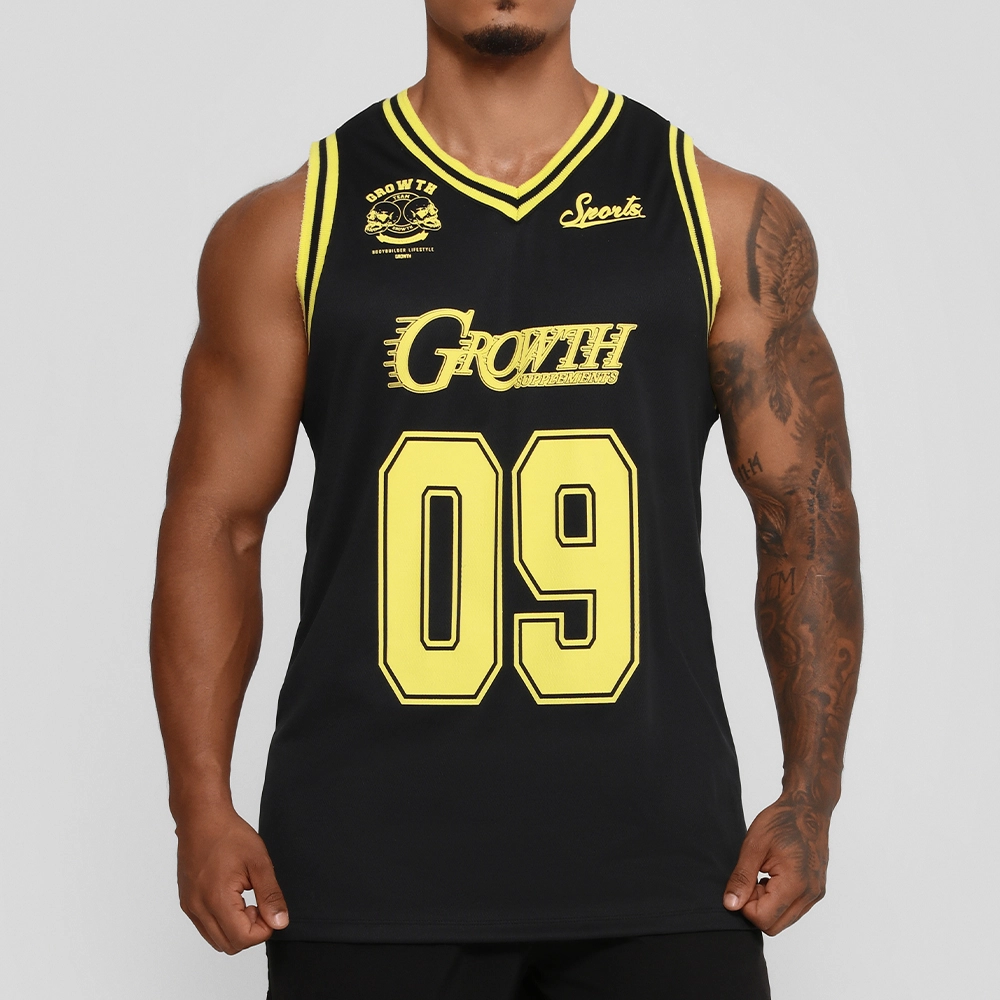 Regata Basket Growth Preta/Amarela