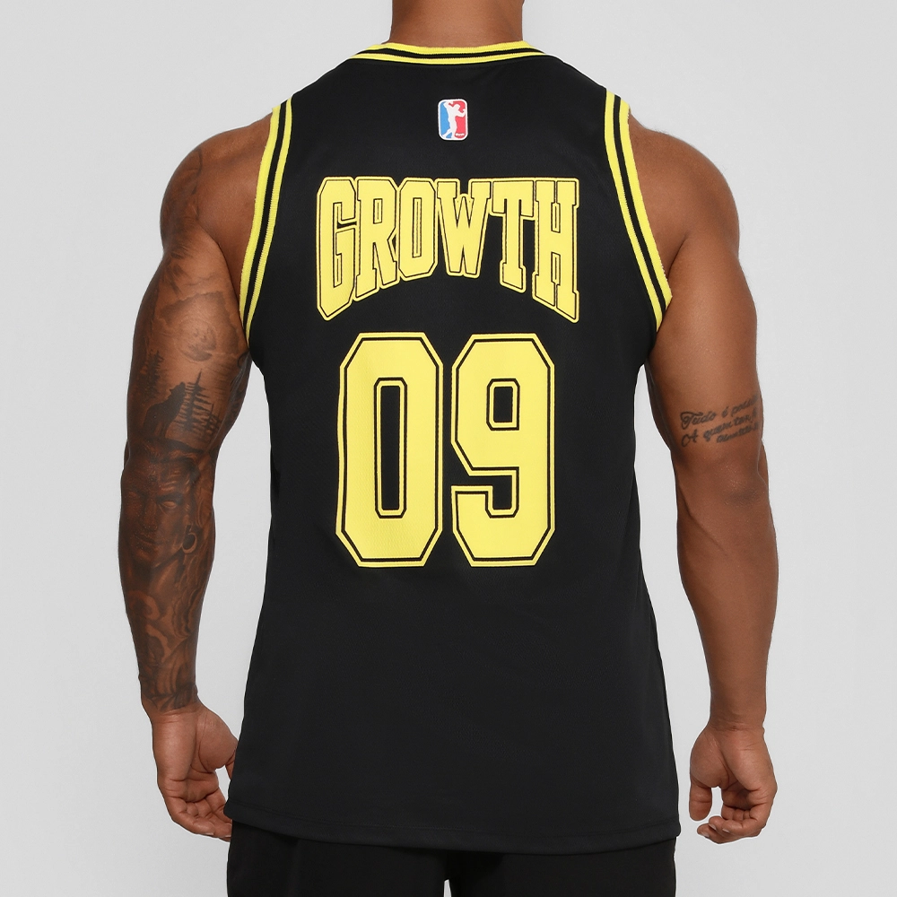 Regata Basket Growth Preta/Amarela