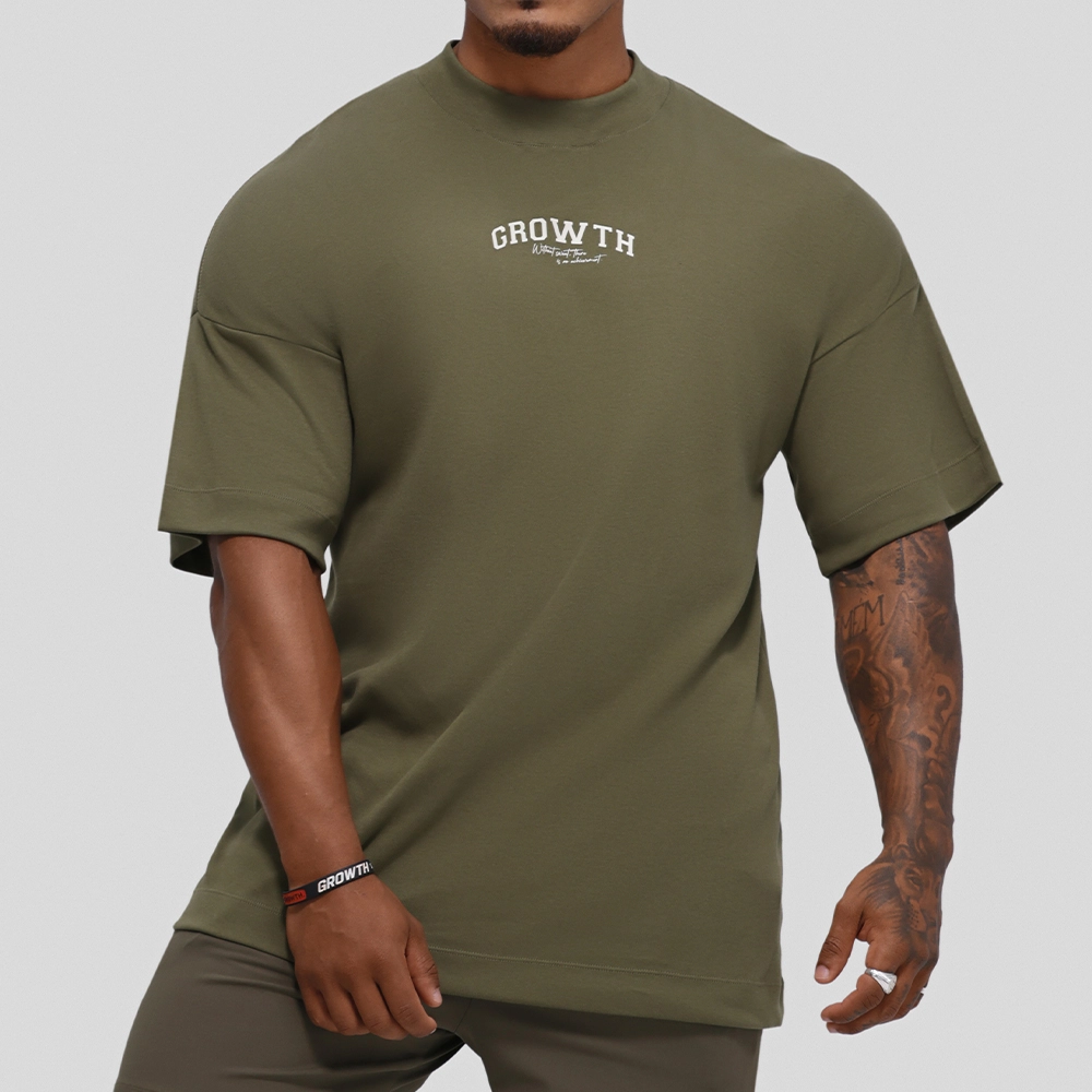 Camiseta Growth Oversized Achievement Verde