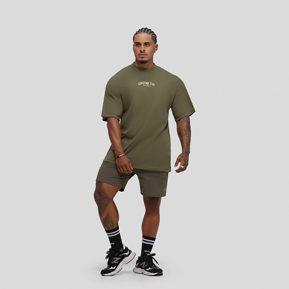Camiseta Growth Oversized Achievement Verde