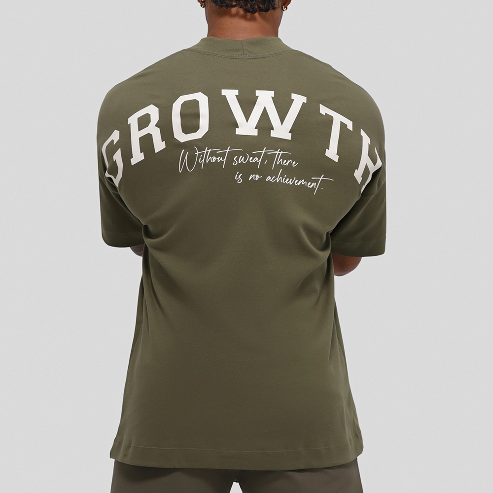Camiseta Growth Oversized Achievement Verde