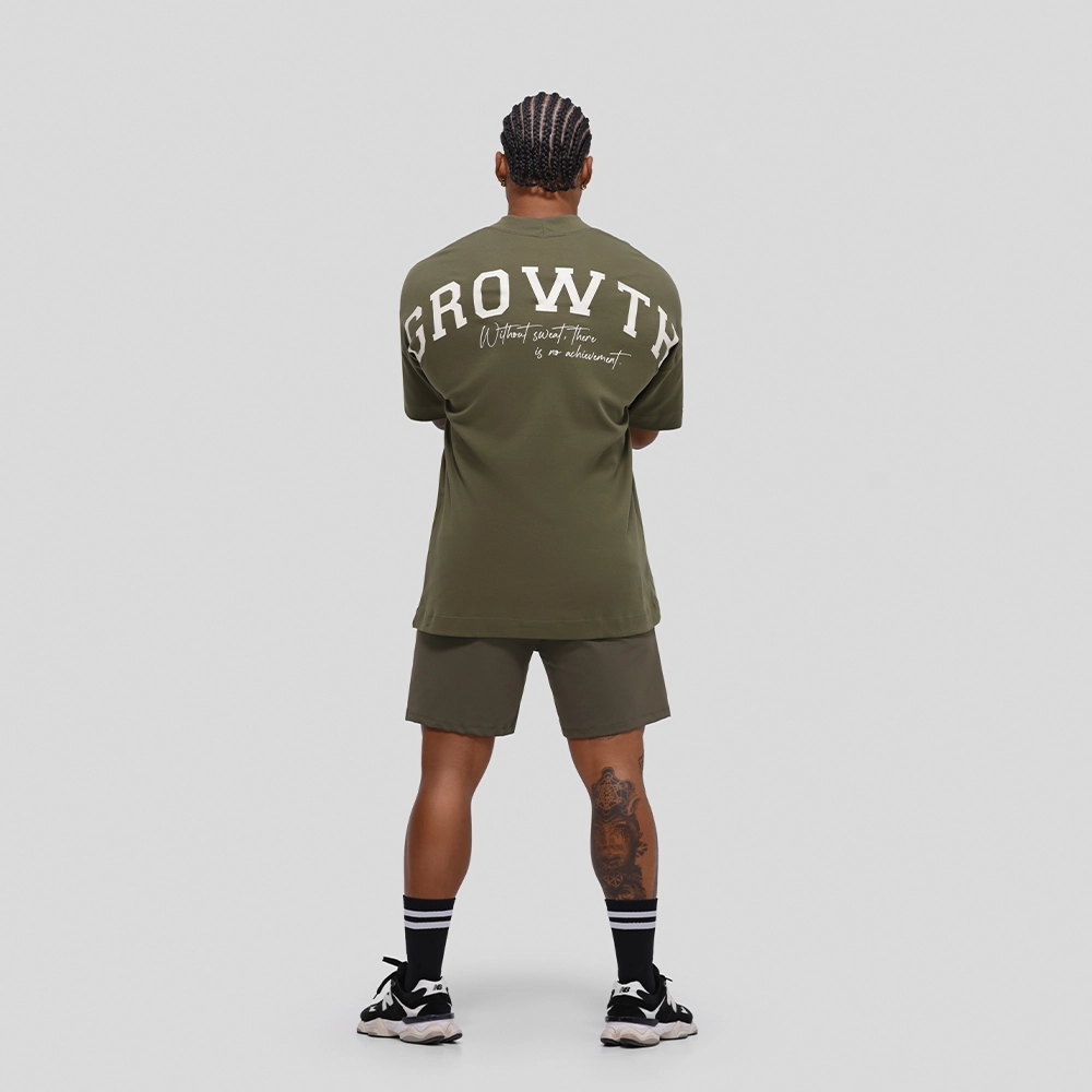 Camiseta Growth Oversized Achievement Verde