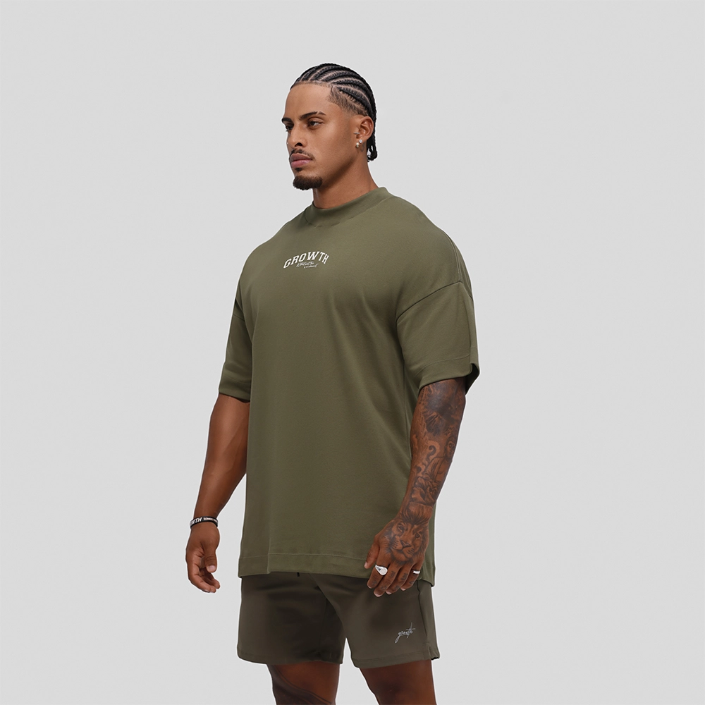 Camiseta Growth Oversized Achievement Verde
