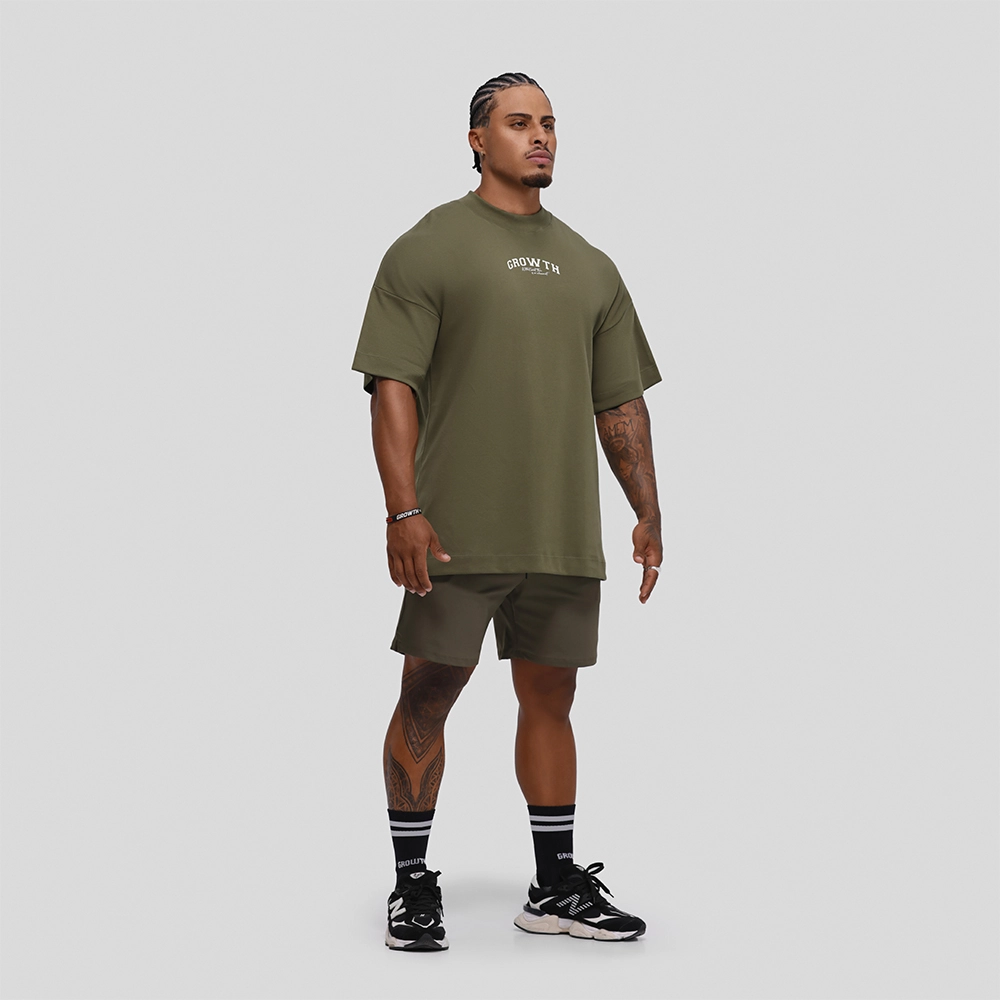 Camiseta Growth Oversized Achievement Verde