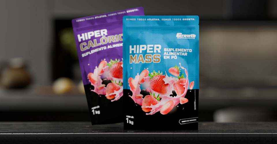 HIPER MASS SABOR MORANGO - growth supplements