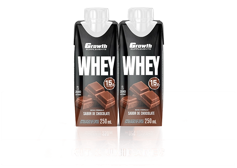 Foto do produto KIT 2X BEBIDA LÁCTEA CHOCOLATE - GROWTH SUPPLEMENTS