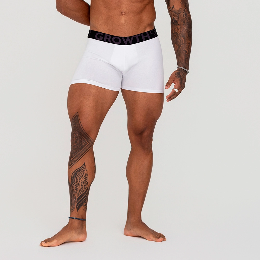 Cueca Boxer Branco Growth Premium