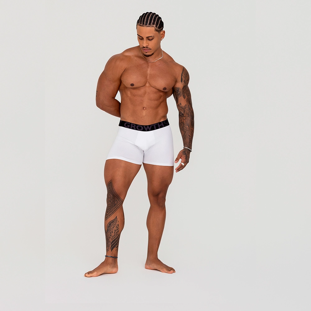 Cueca Boxer Branco Growth Premium