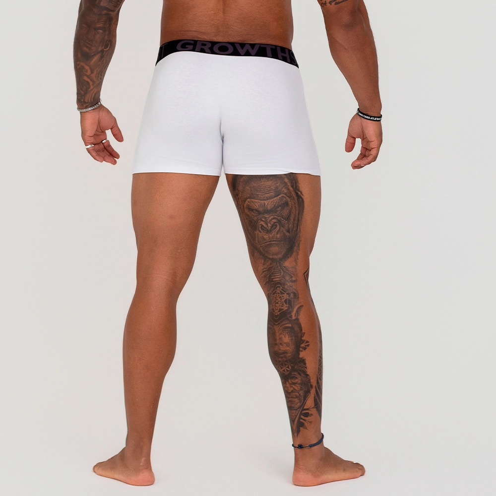 Cueca Boxer Branco Growth Premium