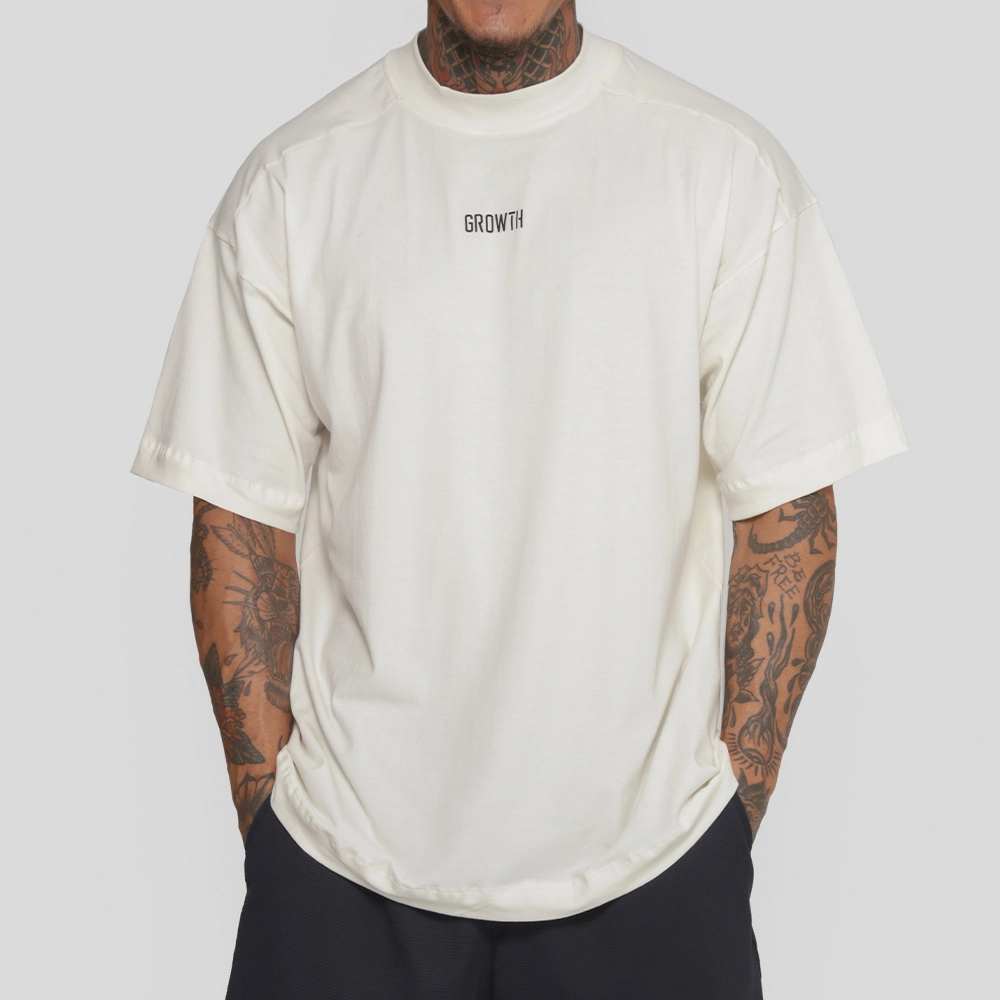 Camiseta Tecno Growth Oversized Off White