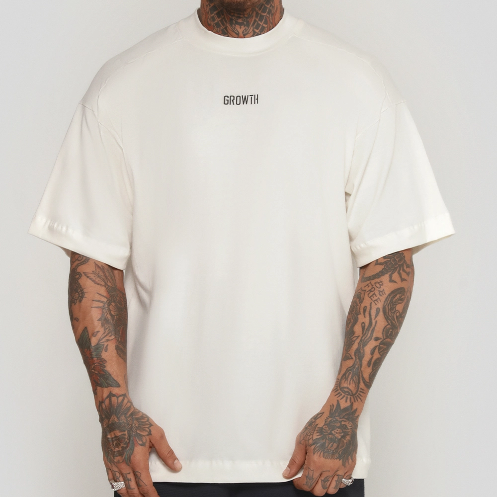 Camiseta Tecno Growth Oversized Off White