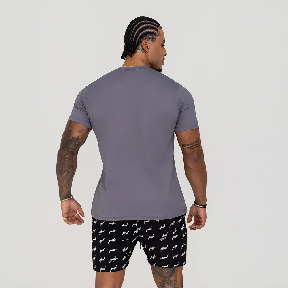 Camiseta Growth Running Cinza Grafite