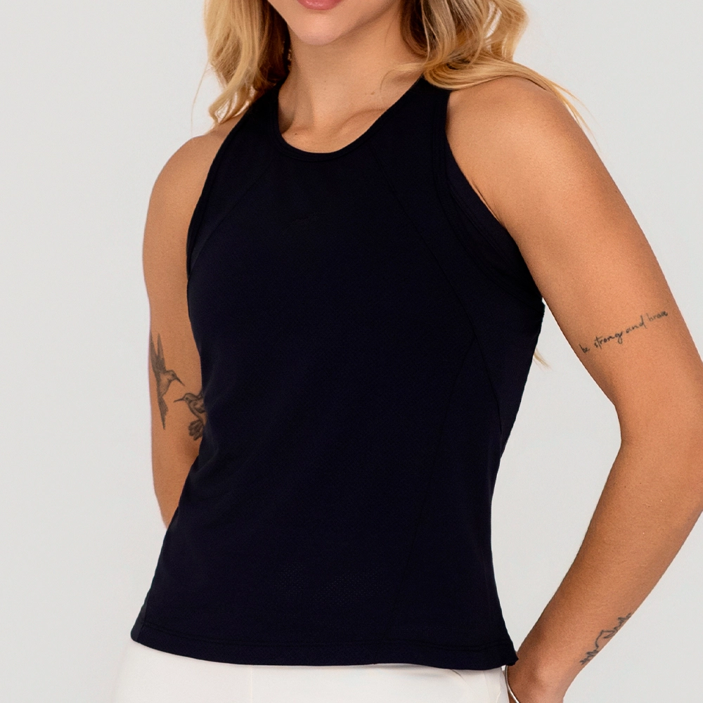 Regata Growth Nadador Soltinha Preto