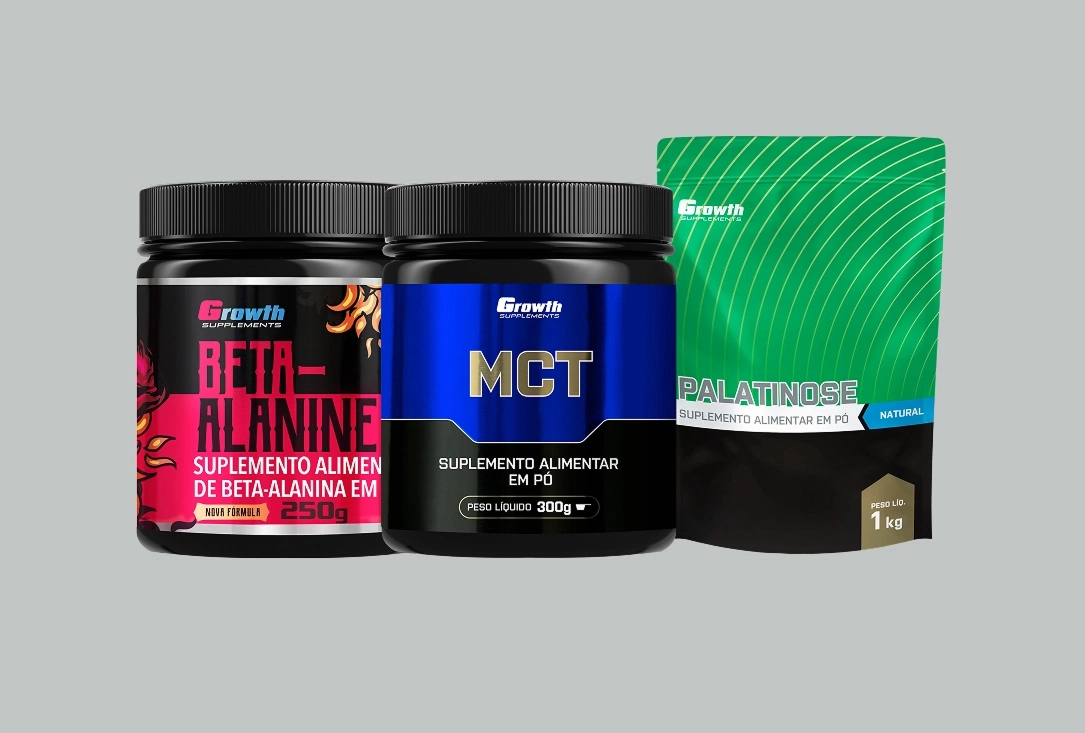 KIT ENDURANCE COM BETA-ALANINA, MCT E PALATINOSE  - Growth Supplements