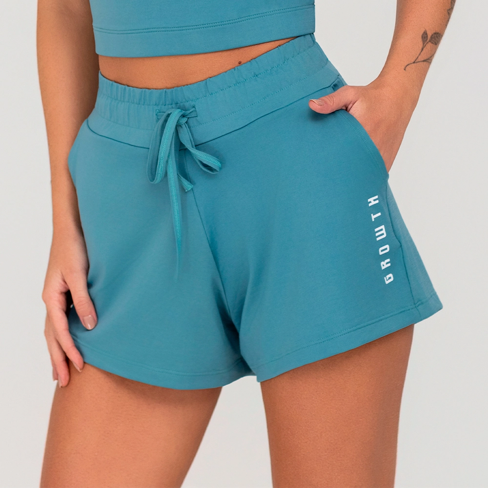 Shorts Growth Soltinho Com Elastico Azul