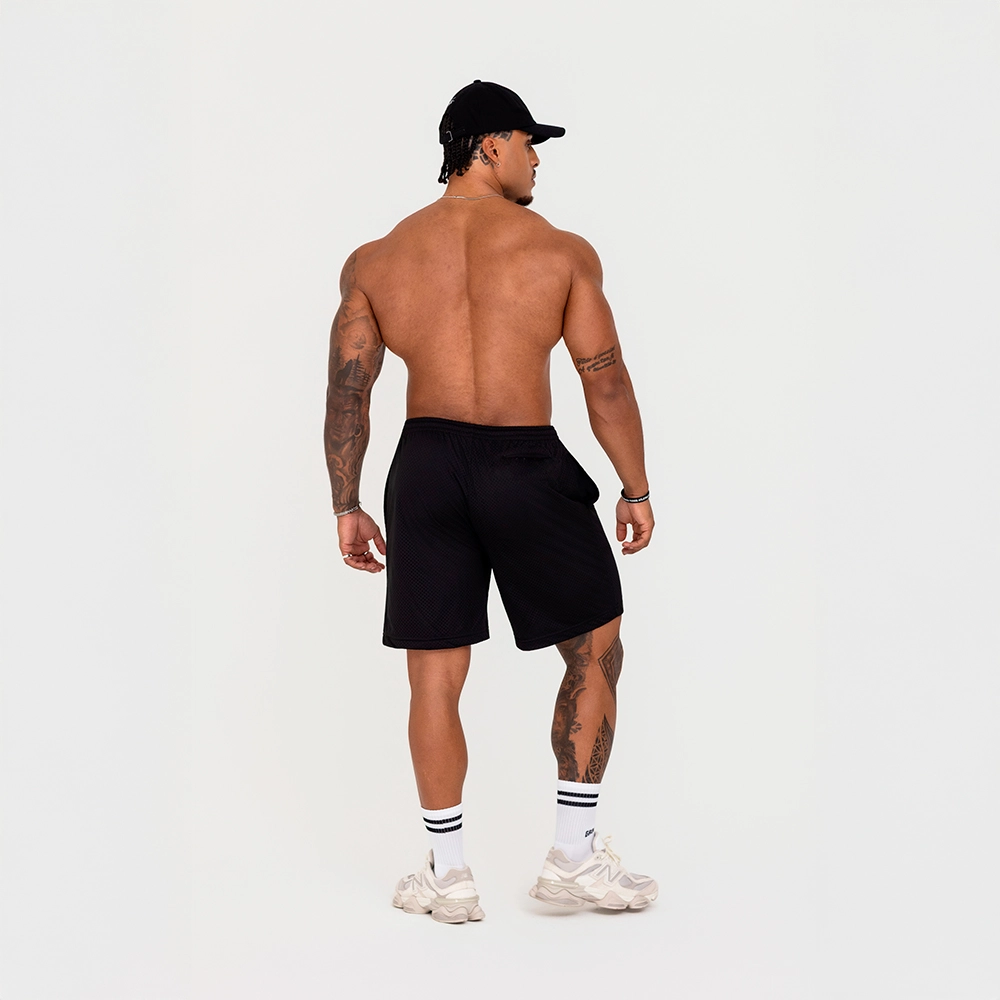 Bermuda Growth Confort Estampa Lateral Preto